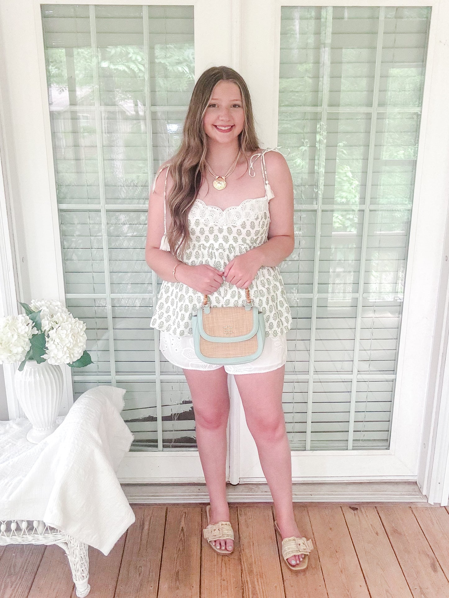 The Honeysuckle Eyelet Tank