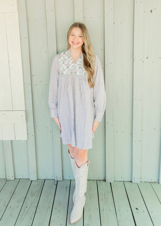 The Garden Striped Dress