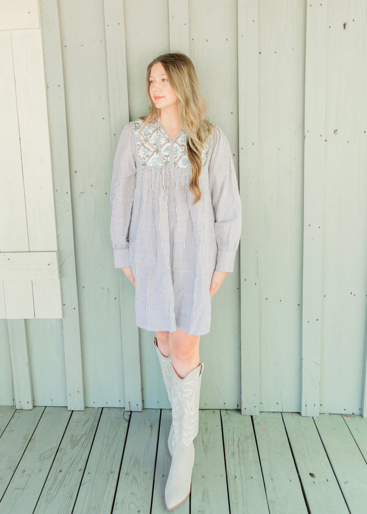 The Garden Striped Dress
