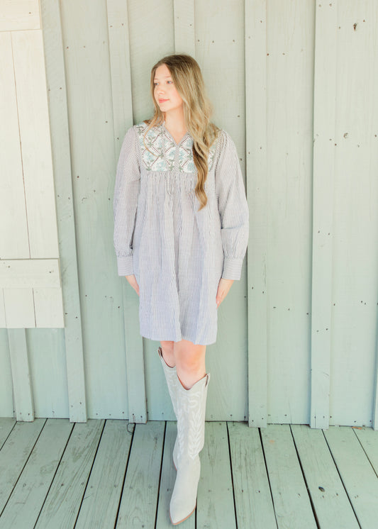 The Garden Striped Dress
