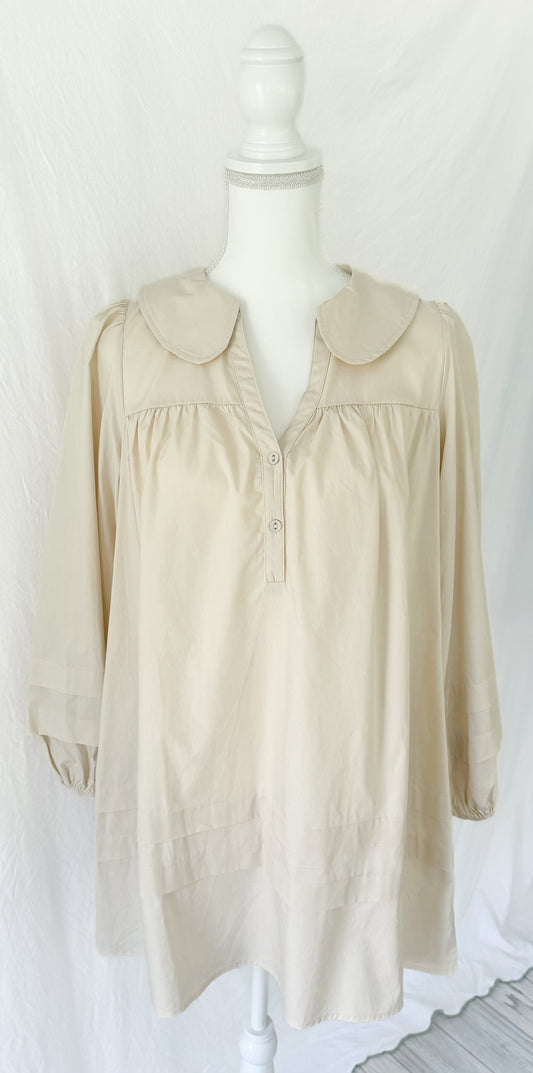 Sweet & Lovely Cream Collar Dress