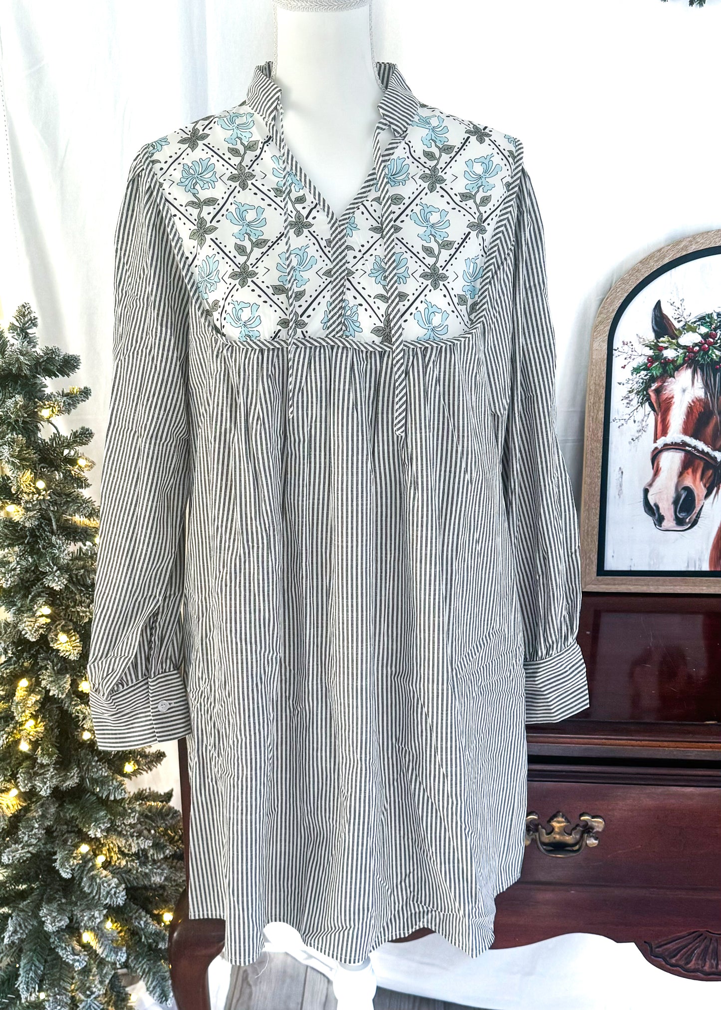 The Garden Striped Dress