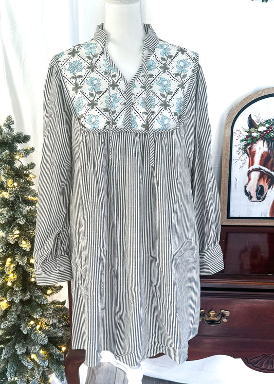 The Garden Striped Dress