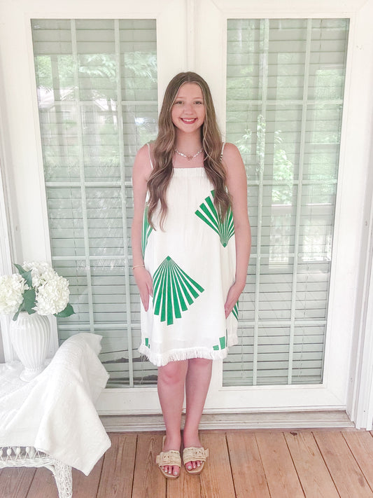 The Palm Fan Dress
